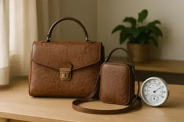 Como Controlar Umidade Para Proteger Bolsas De Couro Craquelado