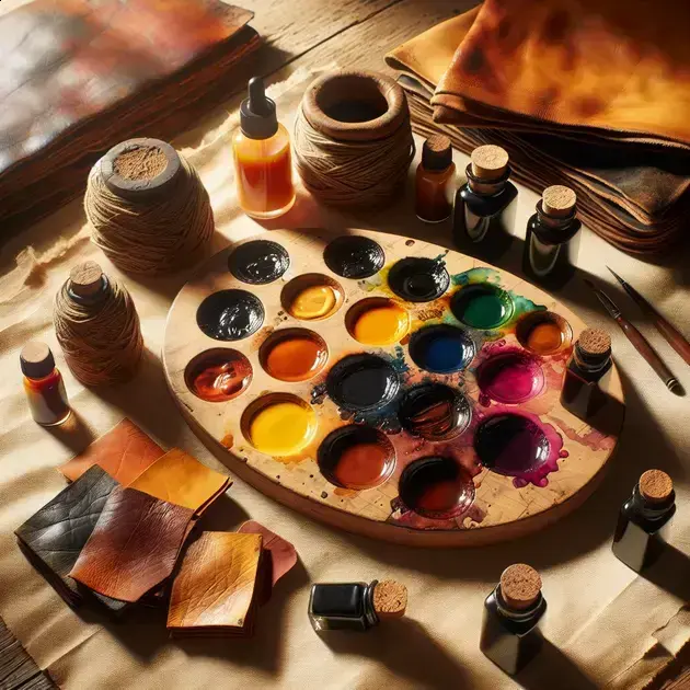 Como Misturar Cores De Tinta Anilina Para Ajustar Tons Em Couro Vegetal Antigo